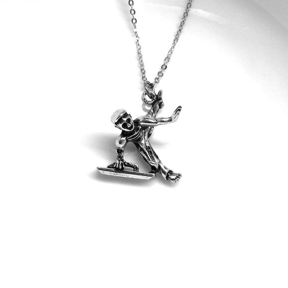 Miniature Gymnast Gym workout Training Gymnastics Fitness Charm Necklace - Picture 3 of 3